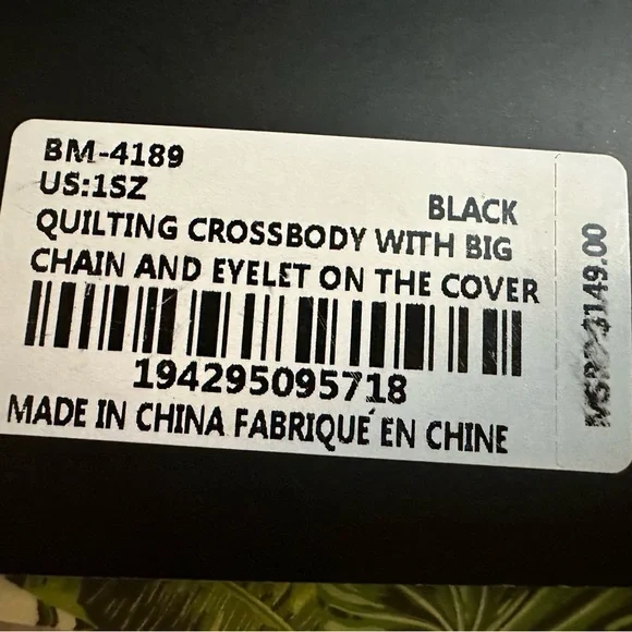 NWT Badgley Mischka Black Quilted Crossbody & Shoulder Bag – Vegan Leather - Picture 12 of 13